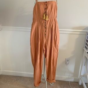 FREE PEOPLE | NWT orange romper